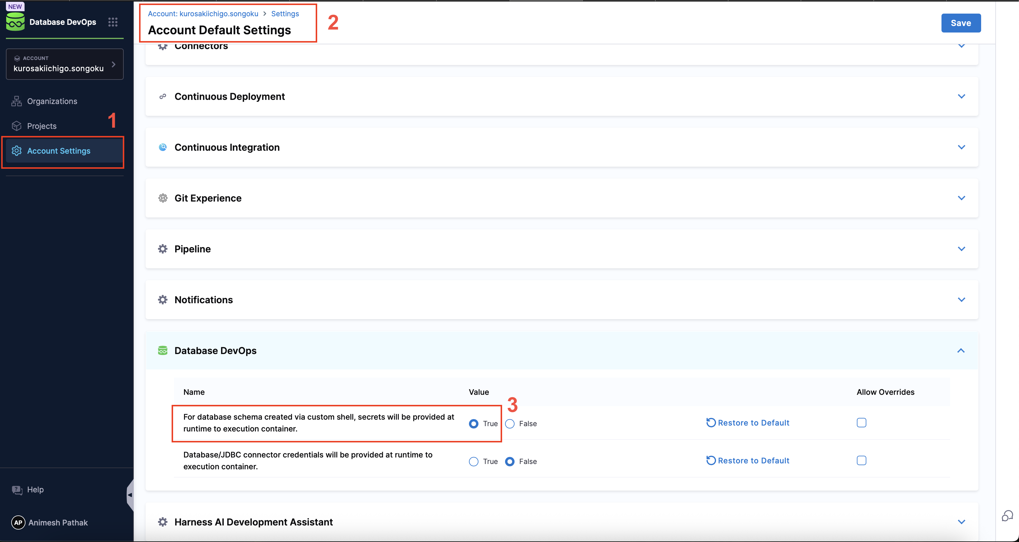 Enabling Secrets on DB Module